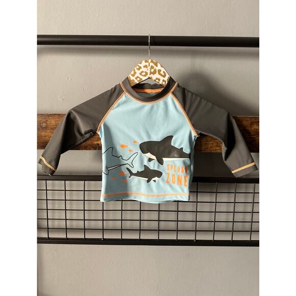 Simple Joys by Carter's Boys Shark Rashguard | Size 18MO - Picture 1 of 4